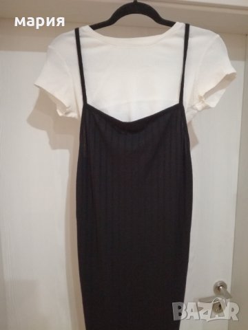 Нова рокля bershka с изрязан гръб с цепка в страни, снимка 4 - Рокли - 33515261