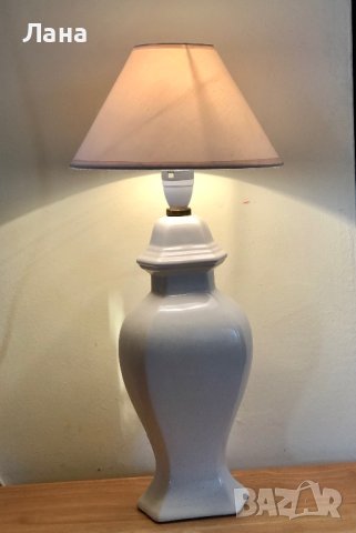 Английска порцеланова настолна лампа, 50 см, снимка 2 - Декорация за дома - 43928578