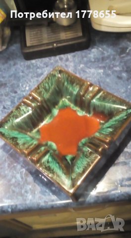 Пепелник керамичен голям