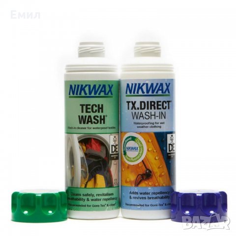 Nikwax Tech Wash & TX Direct 300ml перилен препарат за ски сноуборд туризъм  екипировка с мембрана в Други спортове в гр. София - ID26570547 — Bazar.bg