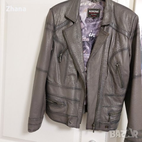 Дамско кожено яке, снимка 3 - Якета - 43318288
