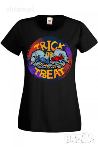 Дамска тениска Halloween 05,Halloween,Хелоуин,Празник,Забавление,Изненада,Обичаи,, снимка 2 - Тениски - 38146531