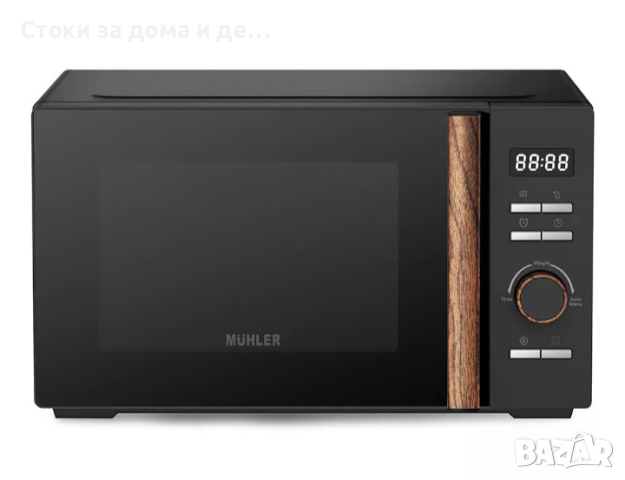 ✨Микровълнова фурна MUHLER MO-5099D, 20L, Дигитална, 800W, 5 степени на готвене, Черен , снимка 1