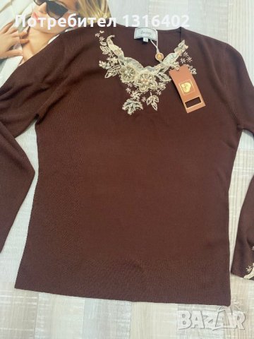 Ефектна блуза нова с етикет, р-р L, снимка 5 - Блузи с дълъг ръкав и пуловери - 27426503