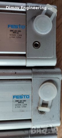 Пневматичен цилиндър FESTO 63x100, снимка 3 - Други машини и части - 37525194