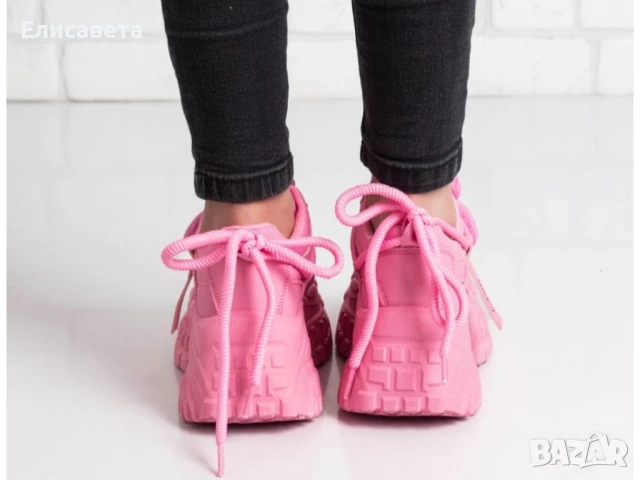 Дамски модерни кецове на платформа , снимка 3 - Маратонки - 50454303