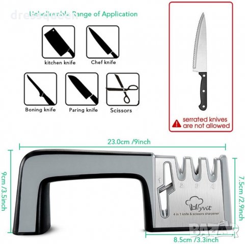 (4 в 1)Точило за ножове и ножици , снимка 10 - Други стоки за дома - 28498554
