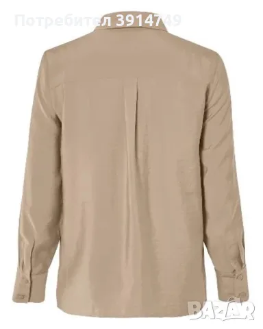 НОВА дамска риза / блуза с копчета, дълъг ръкав, 2 джоба, лека, мека, изключително удобна, снимка 2 - Ризи - 50411443