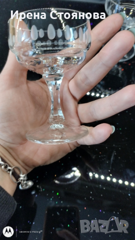 Комплект от тънкостенни чаши кристалин за вино, ликьор, шампанско, безалкохолни...., снимка 4 - Чаши - 44875757