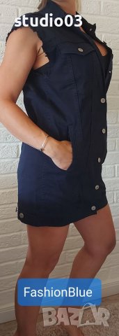 Деним елек/рокля UNITED COLORS OF BENETON , снимка 3 - Елеци - 37181730