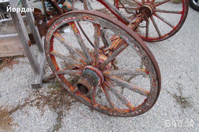 Колелета от каруца различни размери, снимка 5 - Антикварни и старинни предмети - 43007648