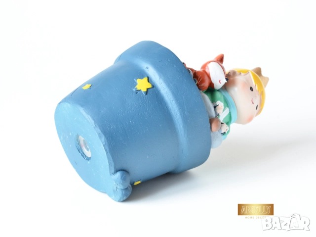 Мини Кашпа Малкият Принц и Лисицата / Коледен Подарък за Най-Добра Приятелка или Колежка / Саксии, снимка 11 - Декорация за дома - 52417428