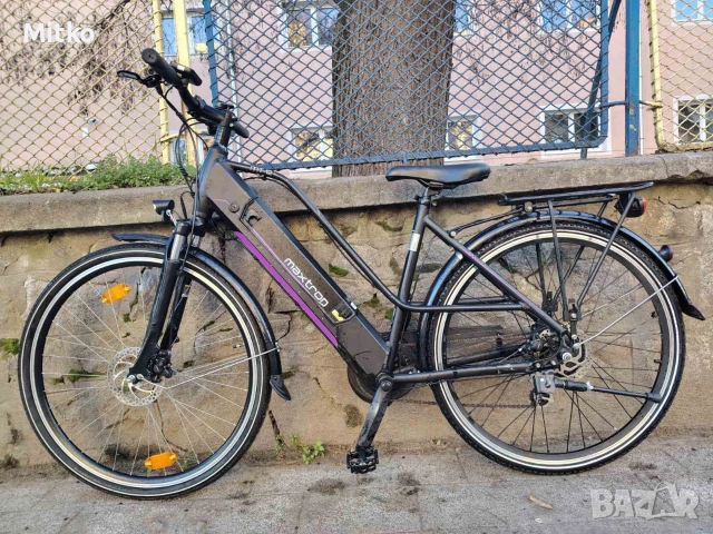 28 цола електрически алуминиев велосипед с 21 скорости усилени капли амортисьори предни като нов , снимка 2 - Велосипеди - 52818762