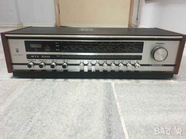 Ресийвър / Усилвател с тунер GRUNDIG RTV 350 Много запазен. Всичко му работи.