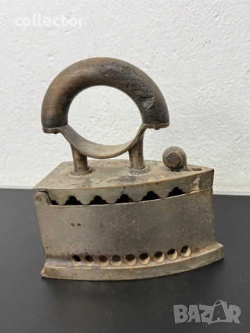 Чугунена ютия на жар / въглени. №7820, снимка 5 - Колекции - 53044081