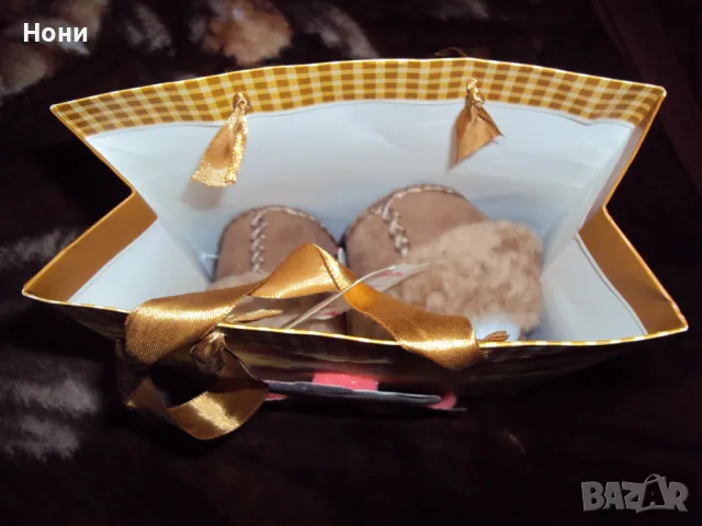 Детски пантофи от агнешка кожа 20 номер, снимка 4 - Детски пантофи - 47911220