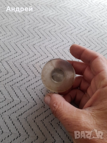 Стара стъклена запушалка,тапа за гарафа #2, снимка 3 - Други ценни предмети - 52978485