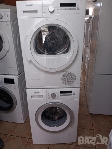 Комплект пералня и сушилня с термопомпа Сименс Siemens IQ 700 A+++ 8кг 2 години гаранция!, снимка 4 - Перални - 53331965