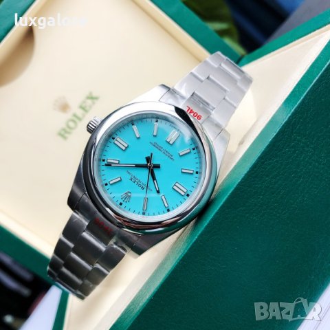 Мъжки часовник Rolex Oyster Perpetual Tiffany Blue с автоматичен механизъм, снимка 2 - Мъжки - 42985469