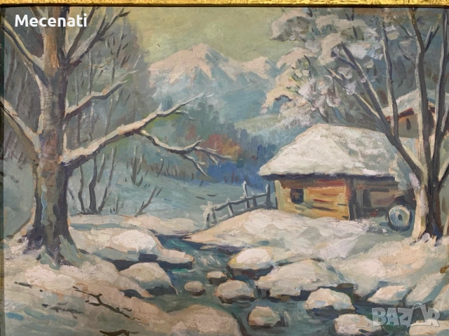 НИКОЛАЙ ИЛИЕВ масло, пейзаж, снимка 2 - Картини - 53124130