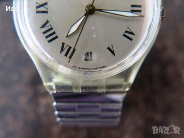 Ретро ръчен часовник SWATCH AG 1998, швейцарско производство, унисекс, снимка 3 - Дамски - 43379501