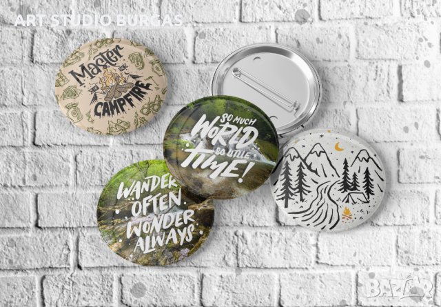 Персонализирани значки с надпис или снимка