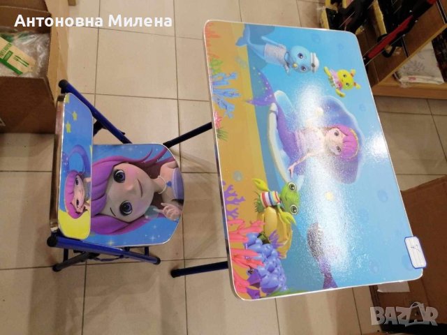 Комплект маса и стол за деца с дизайн Принцеси, снимка 5 - Мебели за детската стая - 32193521