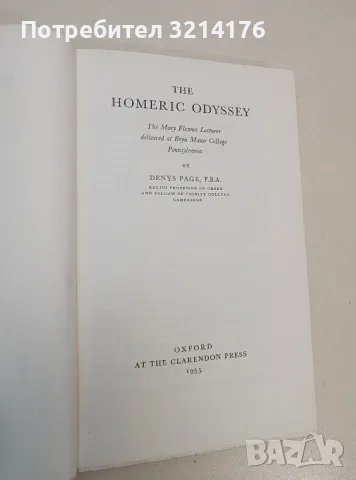 The Homeric Odyssey - Denys L. Page (1955), снимка 2 - Специализирана литература - 48309278