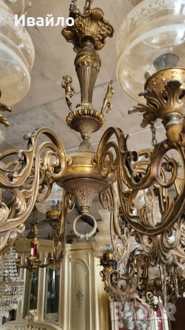 Бронзови полилеи 065, снимка 3 - Полилеи - 52025927