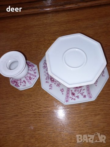 Сгобяема порцеланова  бонбониера ГДР, снимка 11 - Чинии - 43230452