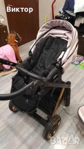 Бебешка количка Tutek DIAMOS VX Rose and gold DVXECO7, снимка 2 - Детски колички - 43785471