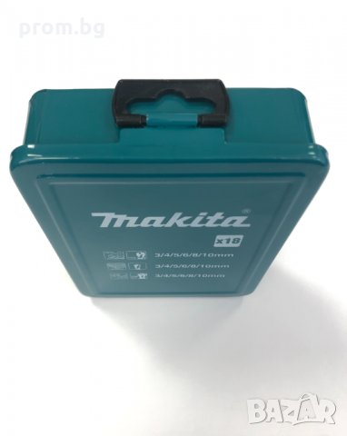 свредла, свредло Makita 18 бр. за метал, дърво, камък, 3-10 мм, снимка 5 - Други инструменти - 34789073