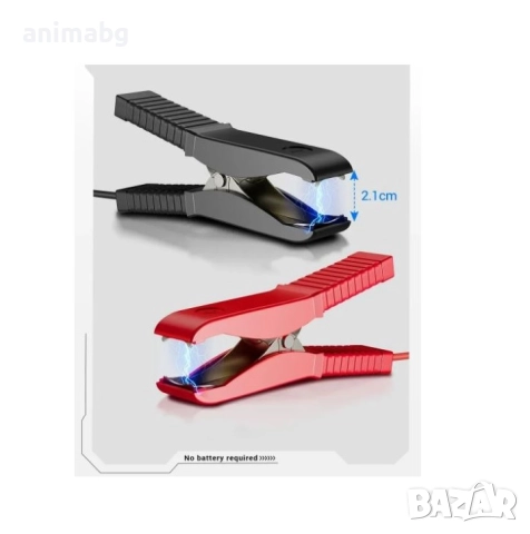 ANIMABG Универсален тестер за проверка на автомобилен акумулатор, 11-25V, LED индикаторна светлина, снимка 7 - Друга електроника - 52477957