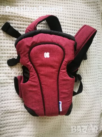 НОВО Кенгуру за бебе, Kikkaboo Tess / Kikka Boo, тъмно червено, снимка 2 - Кенгура и ранички - 33254382