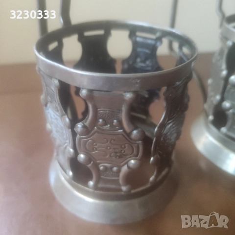  Руски подстакани, снимка 4 - Антикварни и старинни предмети - 51491090