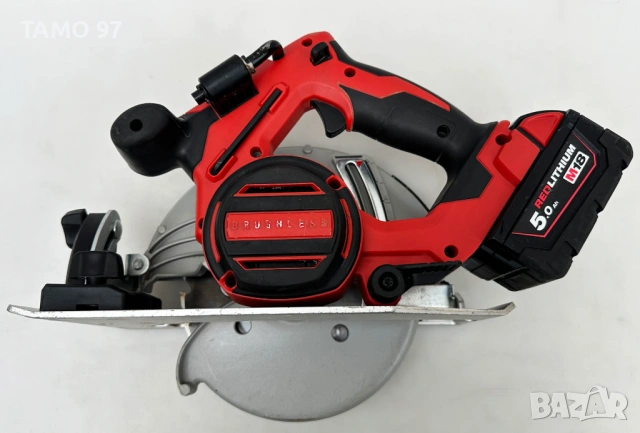 Milwaukee M18 BLCS66 - Акумулаторен безчетков циркуляр 2x18V 5.0Ah 2024г., снимка 4 - Триони и циркуляри - 53394150