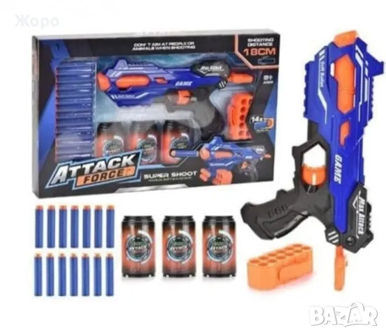 ПИСТОЛЕТ С МЕКИ ПАТРОНИ И МИШЕНИ КН2292