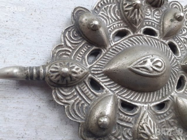 Стар берберски накит фибула закопчалка тока пафта сачан, снимка 6 - Антикварни и старинни предмети - 38398947
