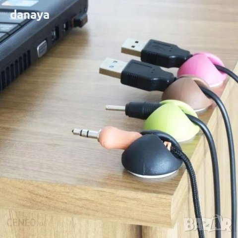 4353 Комплект самозалепващи държачи за кабели, 6 броя, снимка 2 - Органайзери - 43739853