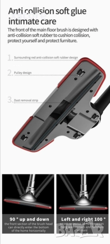 Вертикална прахосмукачка за дома и автомобила, снимка 3 - Прахосмукачки - 52796100