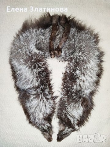 Шал яка от сребърна лисица, снимка 3 - Шалове - 40301366