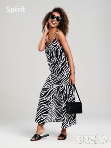 Рокля с принт , снимка 2 - Рокли - 51207090