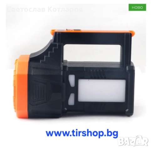 Фенер с кабел за зареждане оранжев, снимка 2 - Къмпинг осветление - 51753533