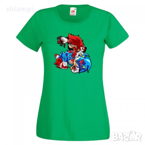 Дамска тениска Mario Zombie VS Sonic Zombie Игра,Изненада,Подарък,Празник,Повод, снимка 9 - Тениски - 37238635
