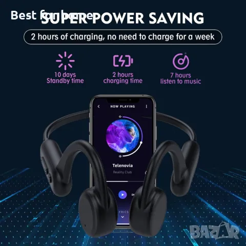 MP3 плеар- слушалки за плуване DEVA swim костна проводимост, снимка 6 - Bluetooth слушалки - 47731941