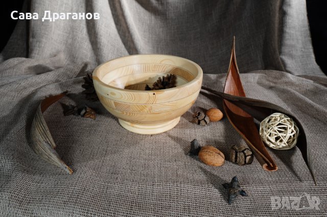 Дървена купа, снимка 3 - Други - 38812019