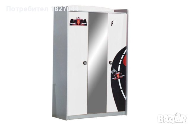 гардероб 3 крилен ДЕТСКИ, снимка 2 - Гардероби - 43195126