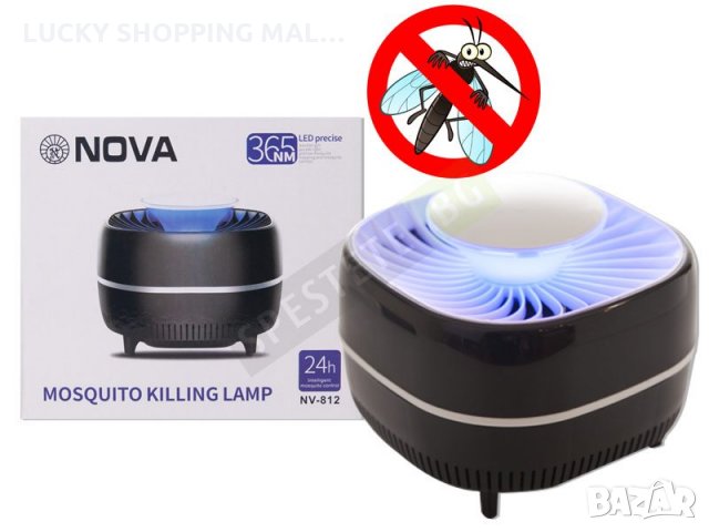 LED лампа против комари и насекоми NOVA-812 , снимка 3 - Други стоки за дома - 26222176