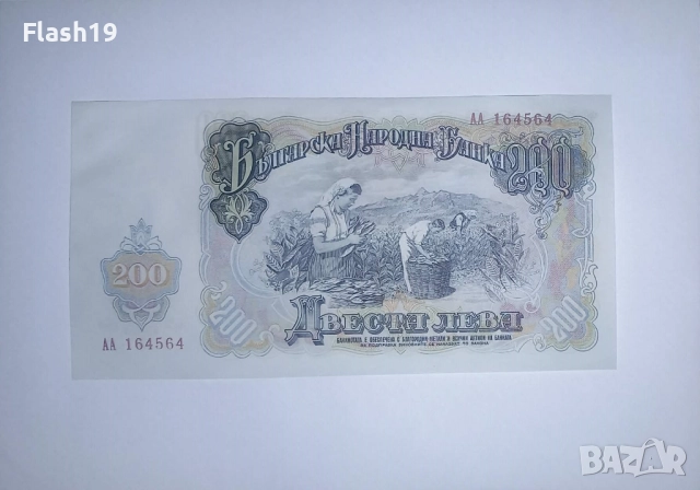България 50 / 100 / 200 лв 1951 UNC, снимка 6 - Нумизматика и бонистика - 52776224