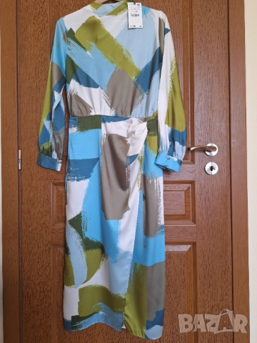 Красива цветна рокля Zara , снимка 4 - Рокли - 51315775